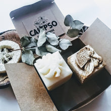 Charger l'image dans la galerie, shampoo bar shampoing solide conditionner bar revitalisant coffret calypso cadeau naturel zero waste goji agrume citrus