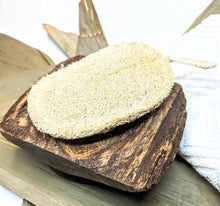 Charger l'image dans la galerie, Éponge à récurer en Luffa ovale - Natural kitchen Loufah sponge
