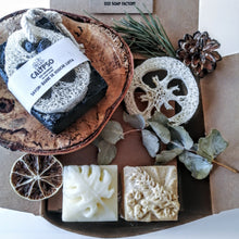 Charger l'image dans la galerie, COFFRET LUFFA - CHARBON ACTIVÉ - Calypso Éco-savonnerie
