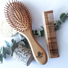 Charger l'image dans la galerie, DUO PEIGNE ET BROSSE À CHEVEUX ÉCOLOGIQUES- ecofriendly comb and hairbrush - Calypso Éco-savonnerie
