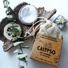 Charger l'image dans la galerie, LINGETTES DÉMAQUILLANTES en fibre de bambou - Soft eye make up remover bamboo wipes - Calypso Éco-savonnerie
