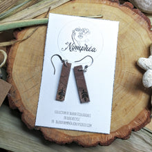 Charger l'image dans la galerie, DUO BOUCLES D'OREILLE ÉCOLOGIQUES et PORTE-BIJOUX upcyclé en coquille d'huître
