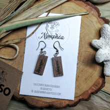 Charger l'image dans la galerie, DUO BOUCLES D'OREILLE ÉCOLOGIQUES et PORTE-BIJOUX upcyclé en coquille d'huître
